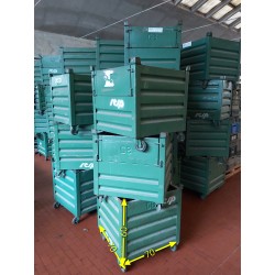 CASSONI IN FERRO CON RUOTE 70 x 70 x h60