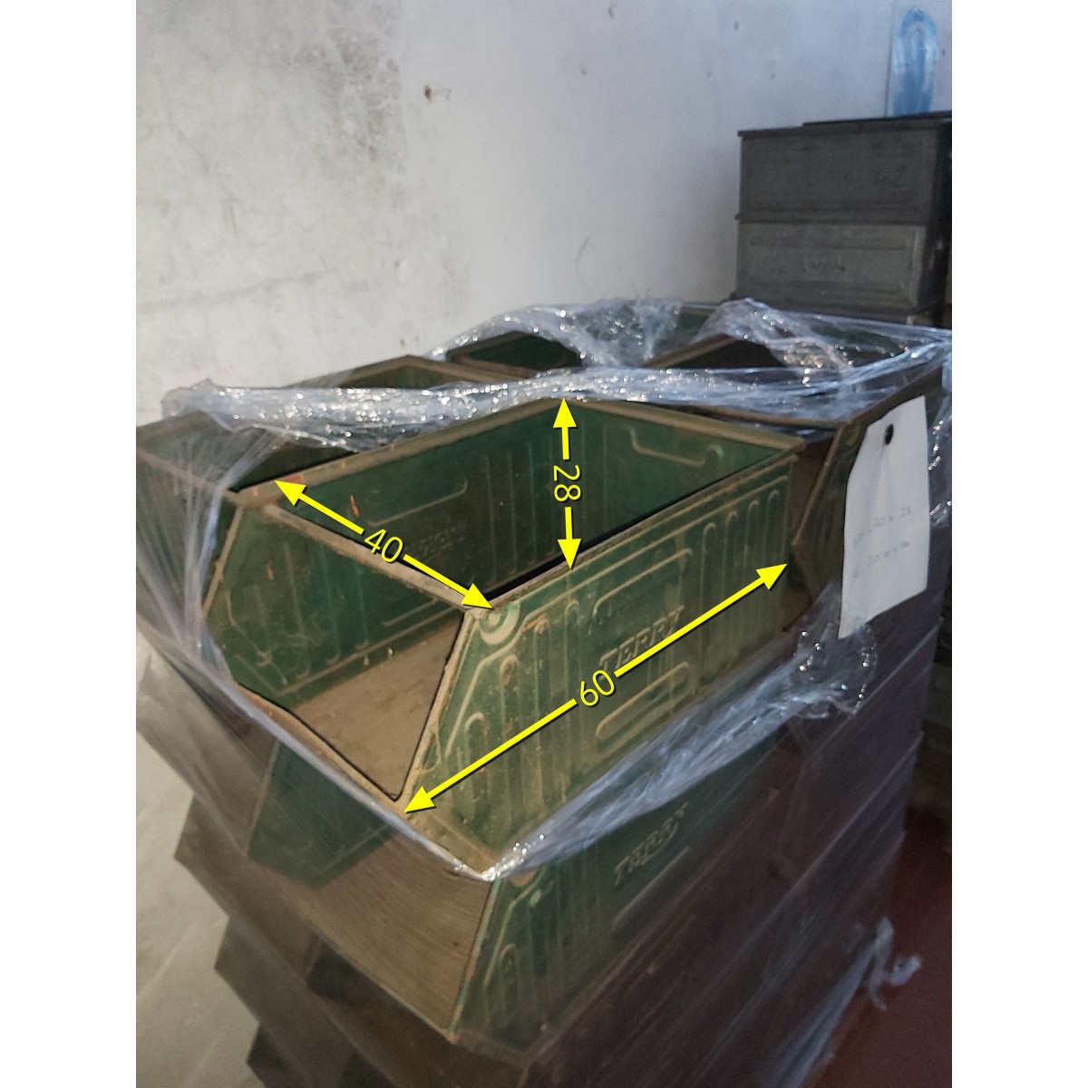 CASSE IN FERRO VERDI 60 x 37 x H 28