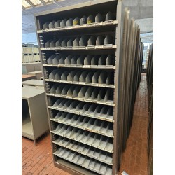 SCAFFALI METALLICI PORTA MINUTERIA  Modello A