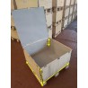Casse in legno palettizzate 75 x 75 x h54/40 Casse in legno palettizzate 75 x 75 x h54/40