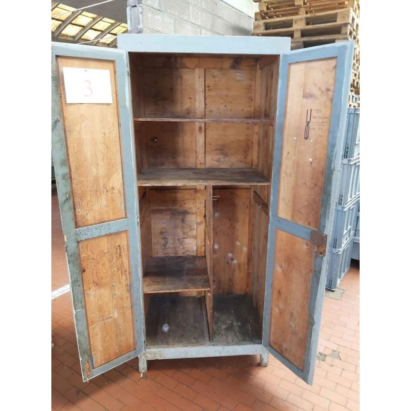 Armadio in legno anni 60 non trattato  "3"